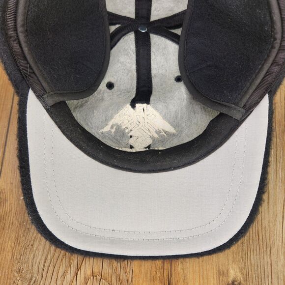 VTG Starter Salt Lake City 2002 Winter Olympic Games Fuzzy Hat Black Ear Flaps - Picture 8 of 11